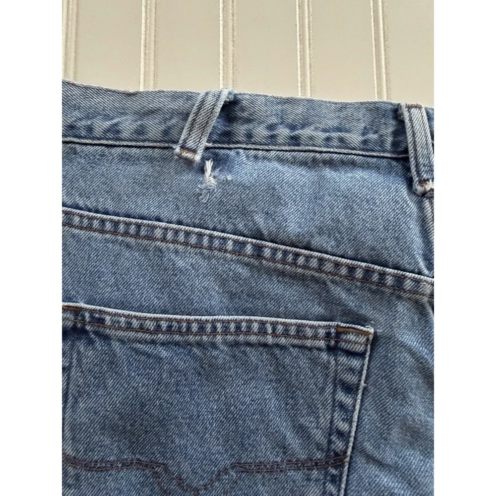 Harley-Davidson Men's Straight Leg Jeans‎ 40x32 Medium Wash Distressed